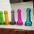 Wholesale creative 77ml penis shape glass bottle